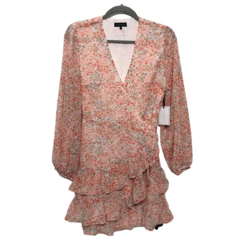 NWT 1State floral wrap dress